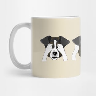 Scratch a dog and you’ll find a permanent job #workfromhome Funny Puppy Design Mug